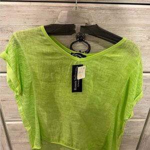 Romantic Soles Lime Green Women's Short Sleeve Top